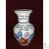 Mókusos váza óvodai ballagásra, csoportnévsorral a lufikban /11 névig/  /24 cm/