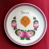 Fali tányérok egy oroszlán jegyű ikerpár születésnapjára  Ø26 cm