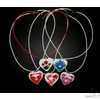 38 mm magas, szív alakú medállal készített nyakik