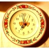Egyedi festésű fali tányér óra és arató korsó, házasságkötés alkalmából