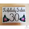 Kézi festésű házszámtábla 25*40 cm-es 