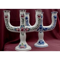 Három ágú gyertyatartó  / 23 cm /