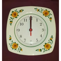 Szögletes tányér óra   Ø20 cm