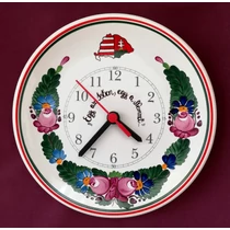 Fali tányér óra, emblémával Ø20 cm