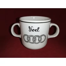 Kétfülű tanuló bögre, egyedi logóval