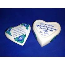 Kis szív ékszertartó a legkedvesebb tanárnőnek, köszönetképpen