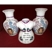 Váza szett 3 db-os óvodai ballagásra, csoportnévsorral /25 név/ a lufikban /24 cm/