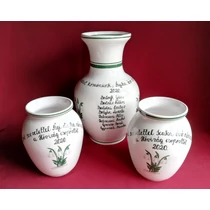 3 darabos váza szett a Hóvirág csoportosoknak, óvodai ballagásra