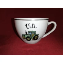 Teás-/ kávés csésze traktorral /2 dl/