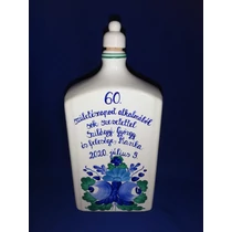 1 literes pálinkás butella 60. születésnapra