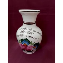 Nagy váza bölcsis ballagásra, egyedi feliratozással /24 cm/