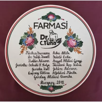 FARMASI céglogós fali dísztányér
