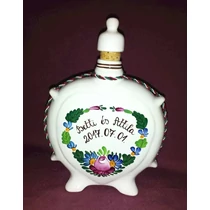 Pálinkás szív alakú kulacs  Betti és Attila esküvőjére