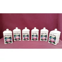 Gombos kupakos fűszertartó /10 cm magas/