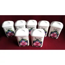 Új kupakos közepes fűszertartó /13 cm magas/