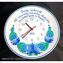 Fali tányér óra házassági évfordulóra   Ø26 cm