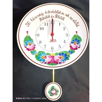 Ingás tányér óra házassági évfordulóra   Ø26 cm