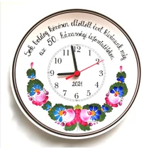 Fali tányér óra házassági évfordulóra   Ø26 cm