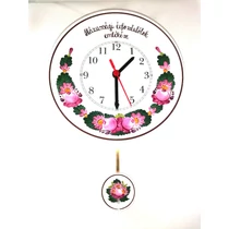 Ingás tányér óra Házassági évfordulótok emlékére   Ø26 cm