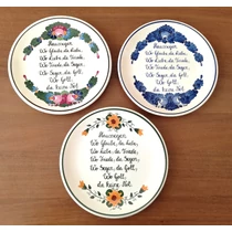 Tányér közepes  /Ø22 cm/   Német Házi áldás