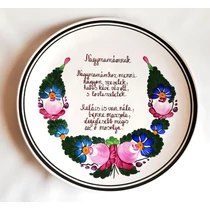 Tányér közepes  /Ø22 cm/   Nagymamámnak