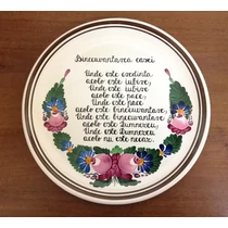 Tányér közepes  /Ø22 cm/   Román Házi áldás