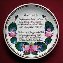 Tányér közepes  /Ø22 cm/   Szüleimnek Megköszönöm drága szüleim