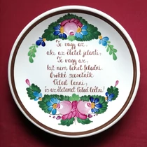 Tányér közepes  /Ø22 cm/   (Szerelmünknek, kedvesünknek) Te vagy az, aki az életet jelenti...