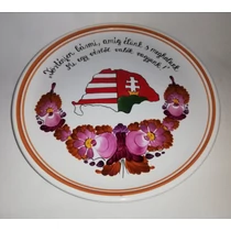 Nagy Magyarország fali tányér, Mi egy vérből valók vagyunk!  /Ø31 cm/ 