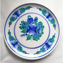 Kobaltkék- mentazöld motívum