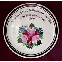 Fali tányér 40 éves a Bek Pál Kertbarát Kör /Ø31 cm/
