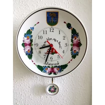 Kőrösmező címere tányér órára festve