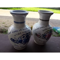 Nagy váza egyedi feliratozással, iskolai ballagásra /24 cm/