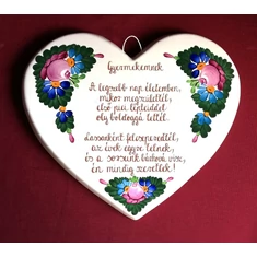 Szív alakú plakettek