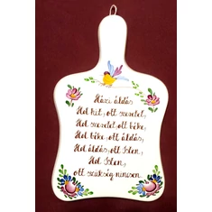 Vágódeszka alakú plakettek