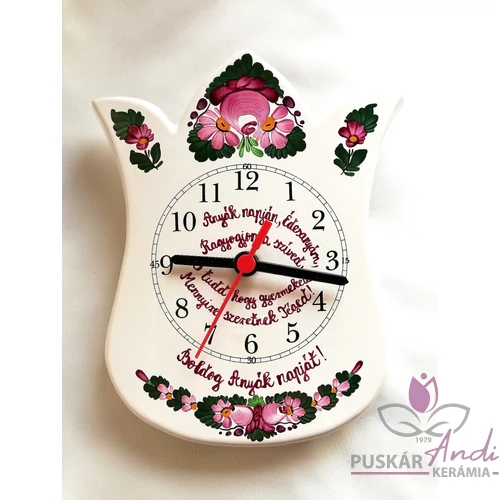 Tulipán alakú fali óra Anyák napjára