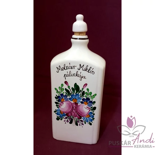 Pálinkás butella egyedi felirattal 8 dl