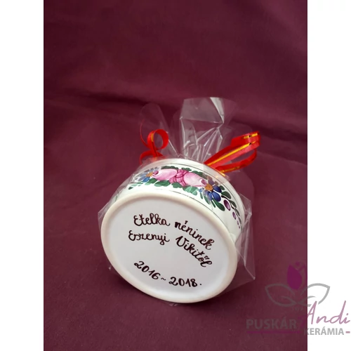 Kerek ékszertartó köszönőajándék tanárnéninek