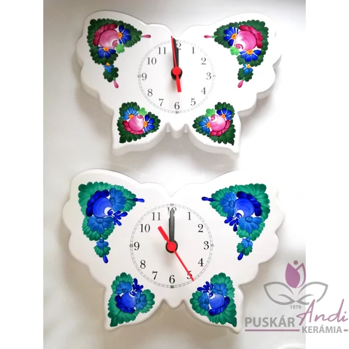 Pillangó alakú fali óra   