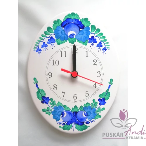 Ovális alakú fali óra   