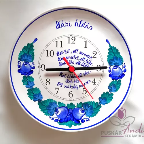 Fali tányér óra rövid idézettel, verssel  Ø22 cm