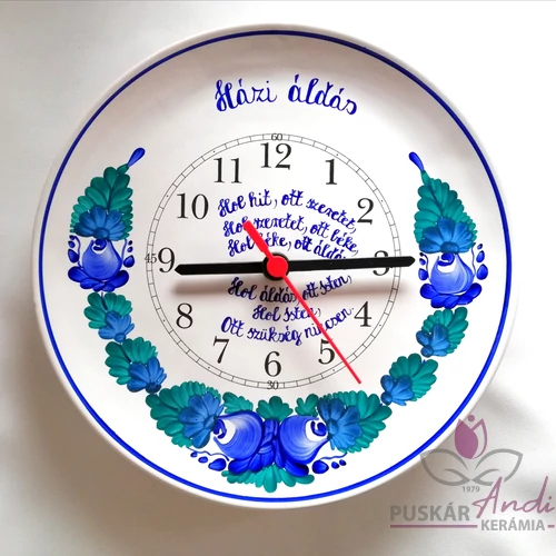 Fali tányér óra rövid idézettel, verssel  Ø22 cm