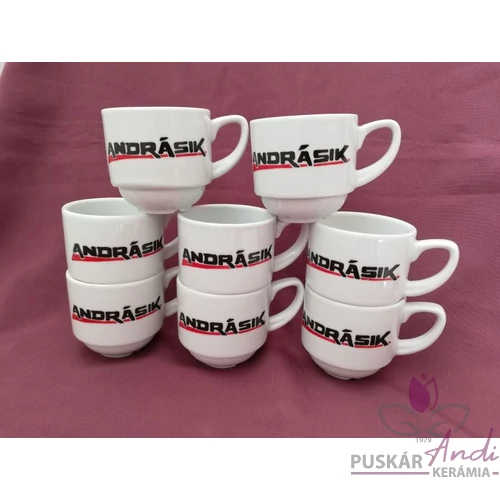 ANDRÁSIK kávés csésze céges ajándéka