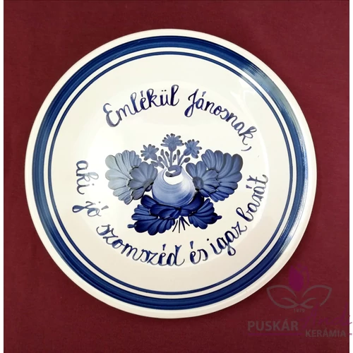 Fali dísztányér a jó szomszédnak