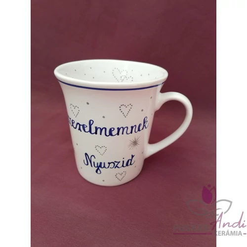 Latte bögre 2,5 dl-es egyedi feliratozással