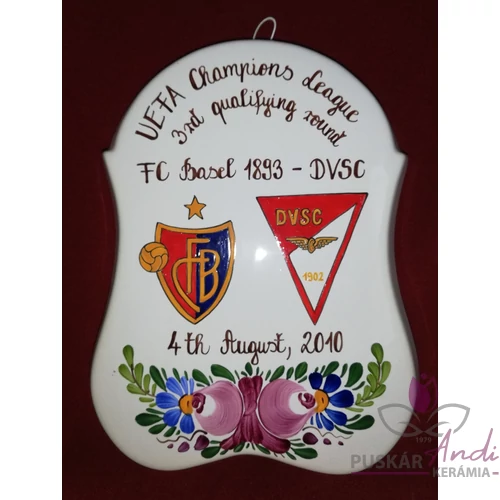 FC BASEL- DEBRECENI VSC Bajnokok Ligája fali plakett