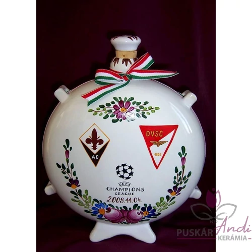 FIORENTINA- DEBRECENI VSC Bajnokok Ligája pálinkás kulacs
