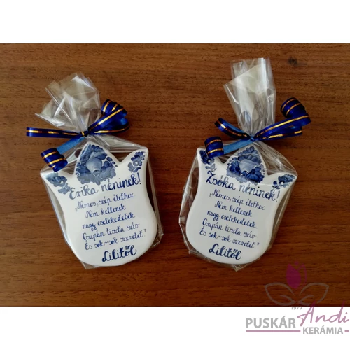 Idézetes kerámia hűtőmágnes, év végi ajándékba