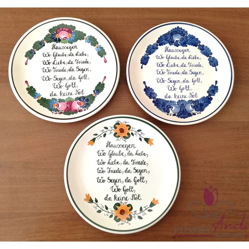 Tányér csemegés /Ø20 cm/   Német Házi áldás