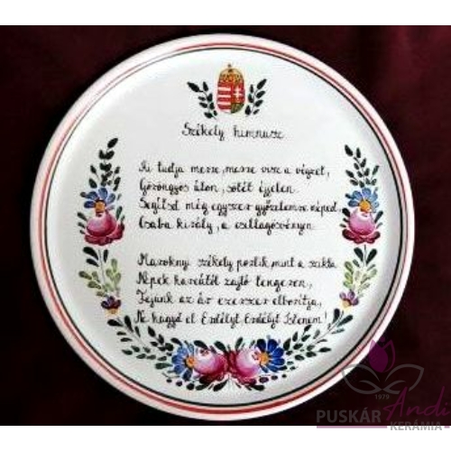 Székely himnusz fali tányér  /Ø31 cm/  